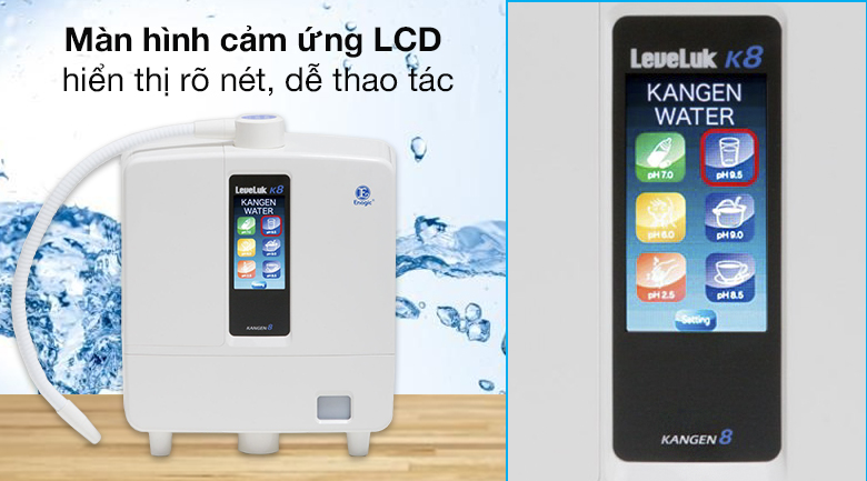 7 loại nước - Máy lọc nước ion kiềm Kangen LeveLuk K8 8 tấm điện cực