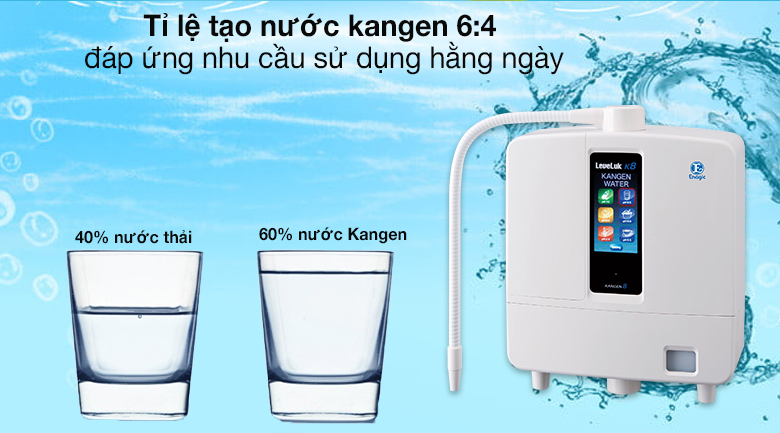 Máy lọc nước ion kiềm Kangen LeveLuk K8 8 tấm điện cực