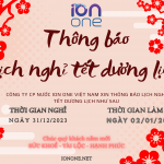 Thông báo lịch nghỉ tết dương lịch